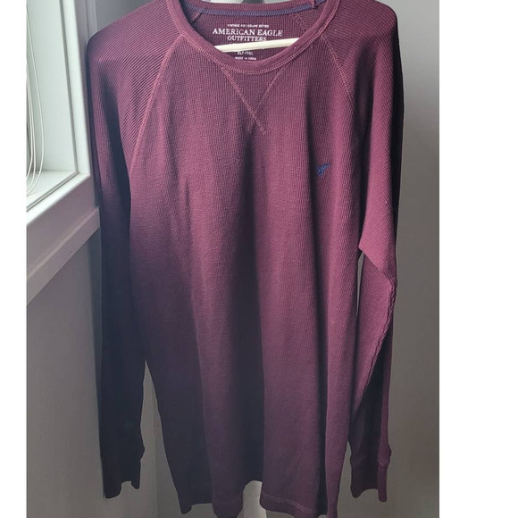 American Eagle Outfitters Shirts American Eagle Vintage Fit Mens Waffle Weave Long Sleeve